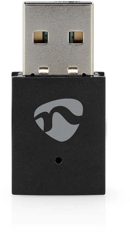 Nedis WSNWM310BK - Draadloze netwerk mini dongle - 5 GHz en 2,4 GHz ondersteuning - Zwart