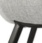 Alterego Riga - Grijs Stof - Met Armleuningen - 59x54x80cm