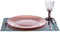 Eetbord Roze Glas 32,5 x 2 x 32,5 cm (6 Stuks)