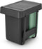 Brabantia Sort & Go Inbouw Prullenbak - 2 x 15 liter - Uittrekbaar - Jade Green en Dark Grey (2 stuks)