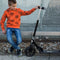 Lionelo Luca - Opvouwbare Scooter - Tot 100 kg - ABEC-7 Lagers - 200 mm Wielen - ShockResist Demping - 3 Hoogte-instellingen - Antislip Platform - Zwart