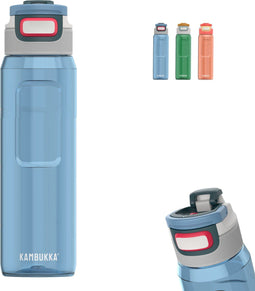 Kambukka Elton drinkfles - 1L - 3-in-1 deksel - Niagara Blue