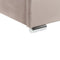 ROUEN - Bed met opbergruimte - Taupe - 140 x 200 cm - Fluweel