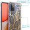 iMoshion Hoesje Geschikt voor Samsung Galaxy A72 Hoesje Met Koord - iMoshion Design Hoesje met Koord - Goud / Transparant