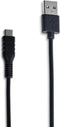 USB-Kabel Type-C, 2 meter, Zwart - Rubber - Celly