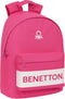 Laptop Backpack Benetton benetton Fuchsia (31 x 41 x 16 cm)