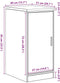 vidaXL - Garagekast - 40x51x85 - cm - massief - grenenhout - sonoma - eikenkleurig
