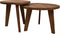HSM Collection Salontafels Rond Set van 2 Ø60x43.5/Ø50x48.5 Naturel Teak