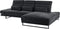 IKAST - Hoekbank - Zwart - Linkszijdig - Polyester