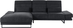 IKAST - Hoekbank - Zwart - Rechtszijdig - Polyester