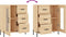 vidaXL - Dressoir - 69,5x34x90 - cm - bewerkt - hout - sonoma - eikenkleurig