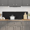 vidaXL - Spatschermen - keuken - 2 - st - 70x50 - cm - gehard - glas - zwart