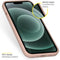 Accezz Liquid Silicone Backcover - iPhone 13 Mini - Schokabsorberend - Roze