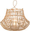 J-Line windlicht Hangend Hoog - rotan - naturel