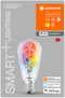 LEDVANCE SMARTE LED-lamp met WiFi-technologie, E27, RGB-kleuren veranderlijk, edisisonform, gekleurd filament als stemmingslicht, vervanging voor conventionele 6-W-gloeilampen, controleerbaar met Alexa, Google & App