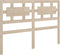 vidaXL - Hoofdbord - 145,5x4x100 - cm - massief - grenenhout
