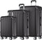 TRVLMORE Kofferset - 3 Delig - 38L Handbagage + 70L en 110L Ruimbagage - Lichtgewicht - Zwart
