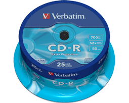 Verbatim CD-R80 - CD-R - 700MB 52x - Spindel (25 stuks)