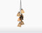 GOOD&MOJO Hanglamp Kalimantan - Bamboe/Zwart - 45x45x62cm - 7L - Scandinavisch,Bohemian - Hanglampen Eetkamer, Slaapkamer, Woonkamer