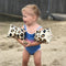 Swim Essentials Rosé Gouden Panterprint - Zwembandjes 0-2 jaar