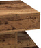 vidaXL - Salontafel - 360 - graden - draaibaar - 50x50x34,5 - cm - oud - houtkleurig