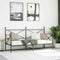 vidaXL - Slaapbank - zonder - matras - 90x190 - cm - staal - zwart