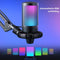 FIFINE A6T - USB Gaming Microfoon - RGB - Met Verstelbare Arm - Zwart