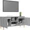 vidaXL - Tv-meubel - met - houten - poten - 103,5x35x50 - cm - grijs - sonoma - eiken