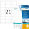 Herma Labels white 63,5x38,1 removable SuperPrint 525 pcs.