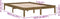 vidaXL - Bedframe - massief - hout - honingbruin - 120x190 - cm