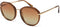 IKKI JILL 74-2 Dames Zonnebril - Handgemaakt - Plantaardig Acetaat - Metaal - transparant Brown