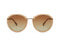 IKKI JILL 74-3 Dames Zonnebril - Handgemaakt - Plantaardig Acetaat - Metaal - Transparnat light taupe