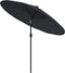 vidaXL - Parasol - met - aluminium - paal - 270 - cm - zwart