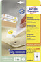 Avery L4744REV-25 - Afneembare Etiketten 96x50,8mm - 250 stuks - Wit