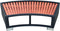 vidaXL Spatrap 92x45x25 cm poly rattan zwart