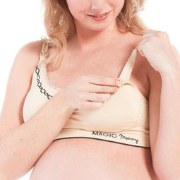 MAGIC Bodyfashion Fancy Mommy Nursing Bra - Naadloos en Beugel-loos - Latte