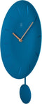 nXt - Wandklok - 30 cm - Plastic - Turqiose - 'Bowl'