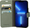 Mobiparts iPhone 13 Pro - Classic Wallet Case - Ruimte voor pasjes - Groen