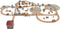Little Dutch - Treinbaan set XL - 113-delig met locomotief en accessoires