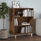 vidaXL - Dressoir - 69,5x32,5x90 - cm - bewerkt - hout - bruin - eikenkleur