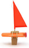 IKONIC - Flessenbootje - Floris Hovers - Neon-oranje zeil