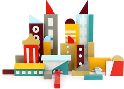 IKONIC - Floris Hovers Archiblocks - Houten Blokkenset - 'Stad'