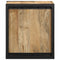 vidaXL - Nachtkastje - 40x35x40 - cm - massief - ruw - mangohout