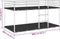 vidaXL - Stapelbed - zonder - matras - 100x200 - cm - staal - zwart
