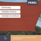 Perel Schaduwdoek - Schaduwzeil - Waterafstotend 4 x 3 m 160 g/m² Polyester Rechthoek Terracotta