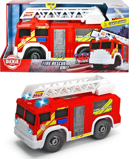 Dickie Toys Brandweerwagen met Licht & Geluid, 30cm - Speelgoedvoertuig
