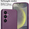 Accezz Samsung Galaxy S24 - Back Cover - MagSafe Leather - Heath Purple