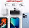 Small Portable Charger 4500mAh Ultra-Compact Power Bank Cute Battery Pack Compatible with iPhone 13/13 Pro Max/12/12 Mini/12 Pro Max/11 Pro/XS Max/XR/X/8/7/6/Plus Airpods and MoreBlack