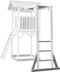 AXI Beach Tower Klimrek in Grijs/Wit - Aanbouw module van Hout voor Speeltoestel Beach Tower - Klim accessoire van 205,7cm