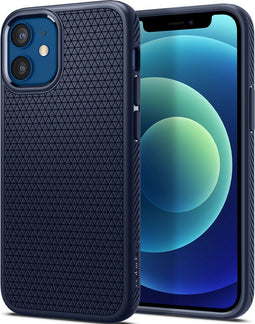 Spigen iPhone 12 Mini - Soft case - Schokabsorberend - Blauw